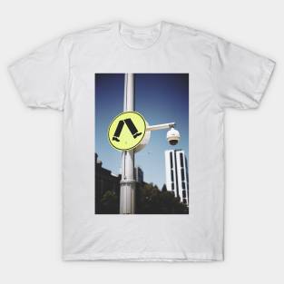 Vintage Photography Walking Road Sign Quirky Gift T-Shirt